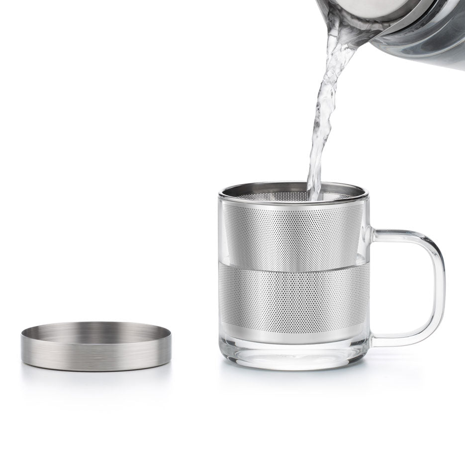 Glass Tea Infuser Mug - 350ml - Tea Theory