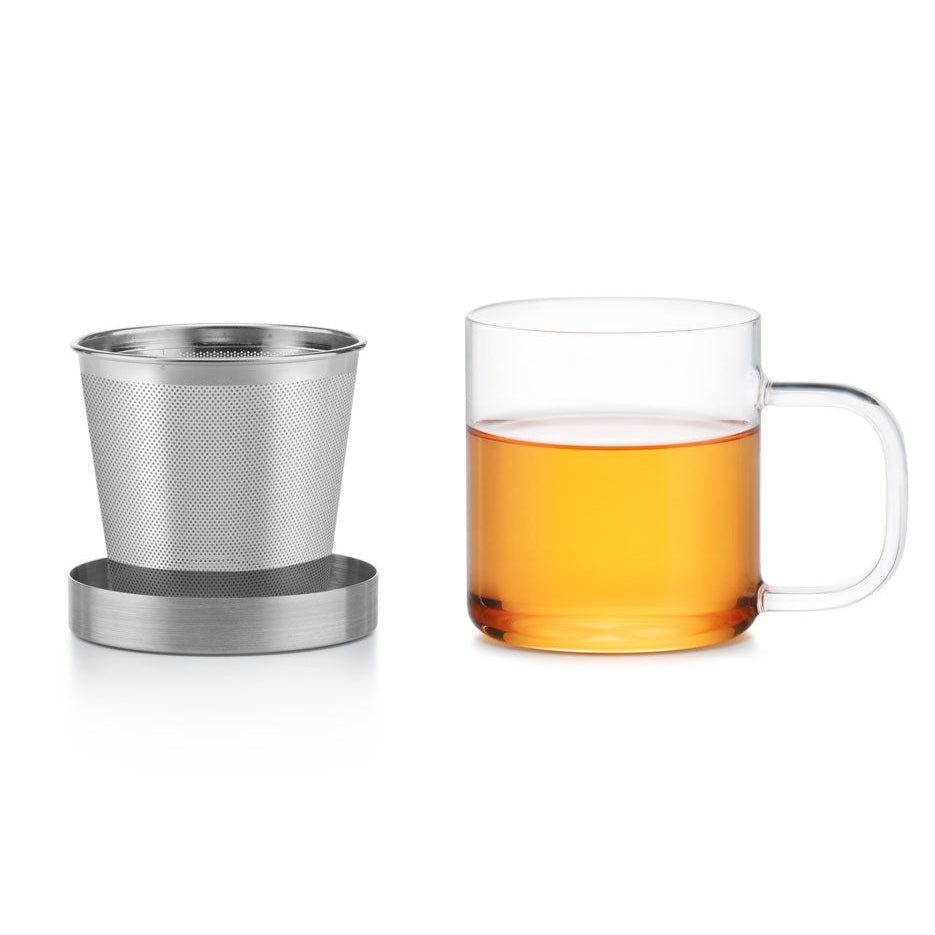 Glass Tea Infuser Mug - 350ml - Tea Theory