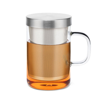 Glass Tea Infuser Mug - 500ml - Tea Theory