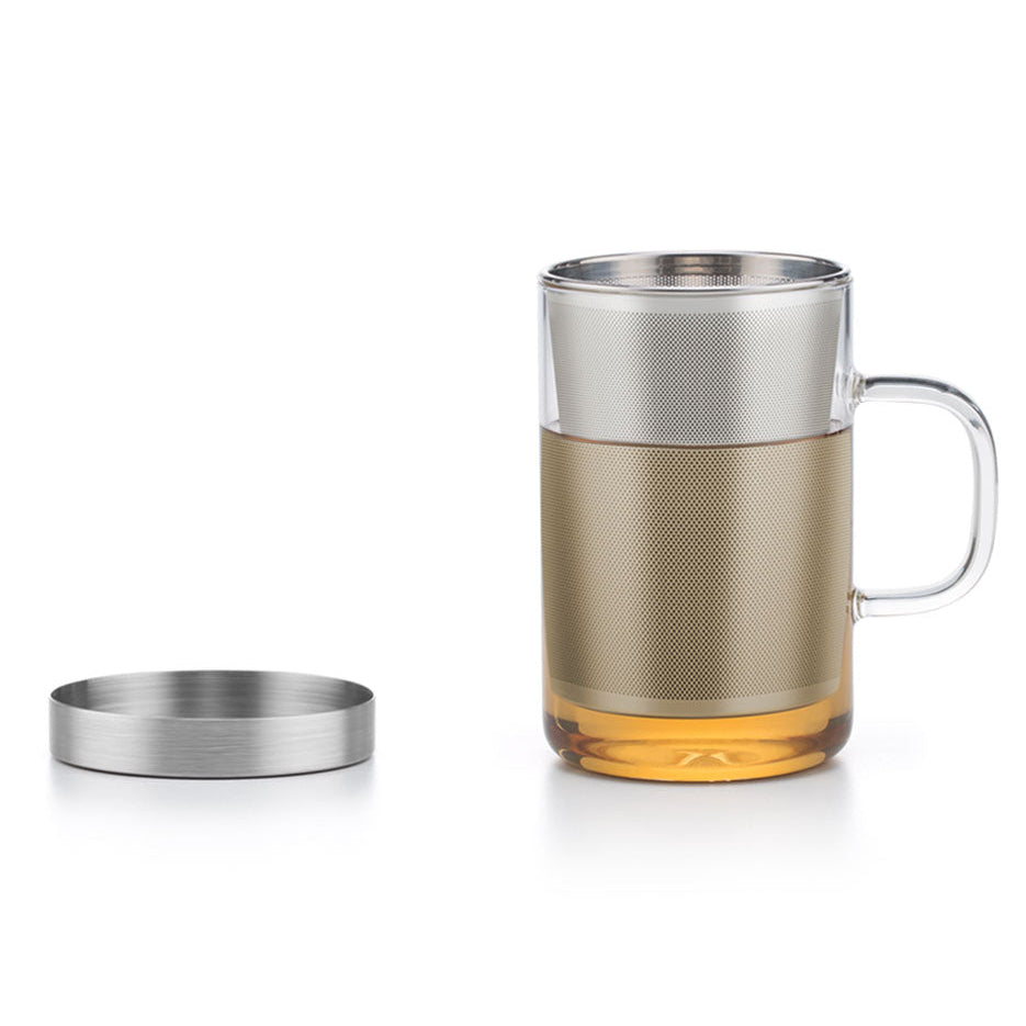Glass Tea Infuser Mug - 500ml - Tea Theory