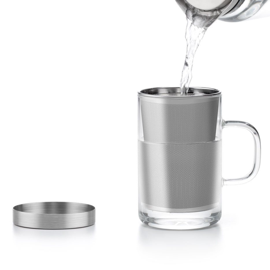 Glass Tea Infuser Mug - 500ml - Tea Theory