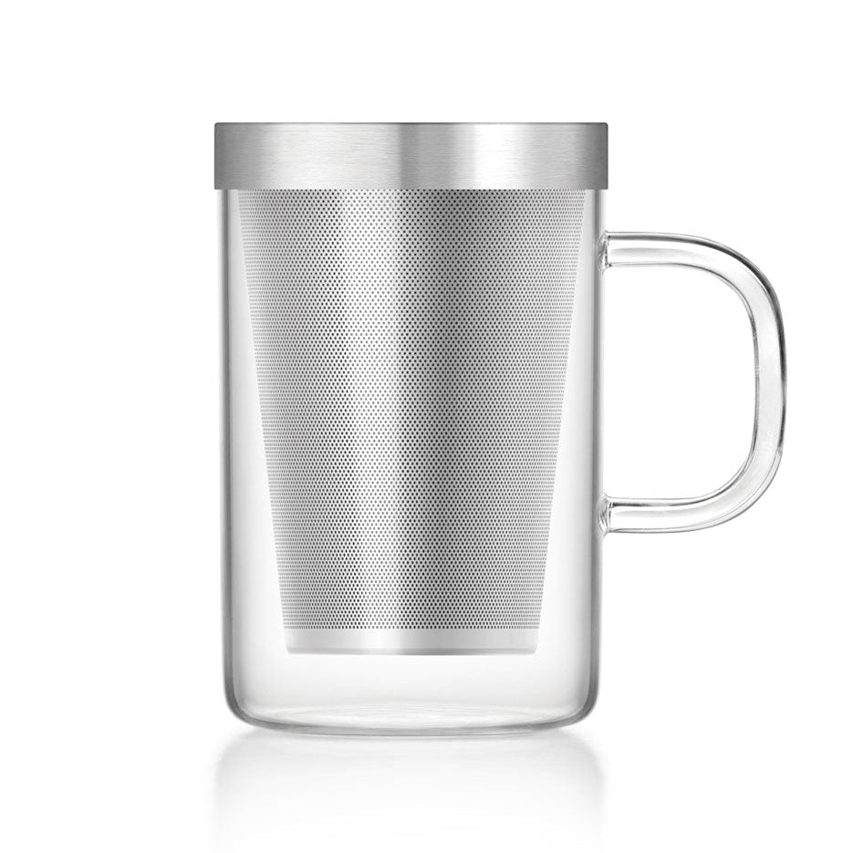 Glass Tea Infuser Mug - 500ml - Tea Theory