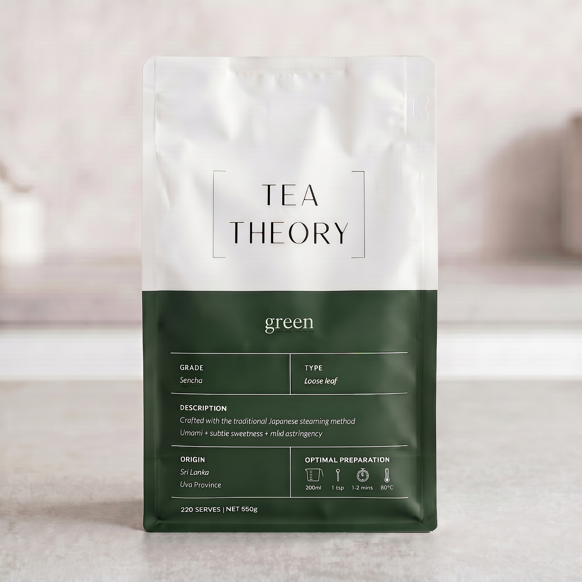 Green Tea - 550g (220 Cups) - Tea Theory
